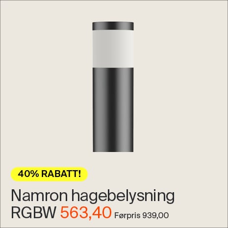 Namron hagebelysning m/spyd RGBW 12v